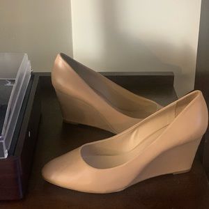Nude Wedge Shoes